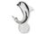 Striking handblown art glass dolphin poised on a bubble-filled glass sphere base. Sculpted in clear, heavy crystal-like...