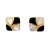 Asch Grossbardt 1990s Asch Grossbardt 14k Yellow Gold Onyx and Mother of Pearl Inlay Earrings, A Pair For Sale - Image 4 of 7