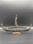 Vintage Bronze & Brass Viking Ship Sculpture on Stand For Sale - Image 4 of 11