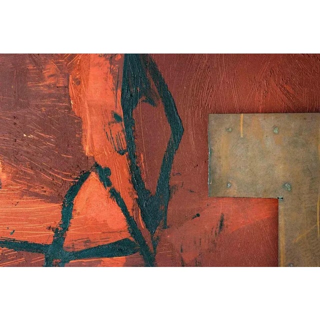 Tommaso Cascella, Iron Drops, Oil & Mixed Media on Canvas, 1991 For Sale - Image 4 of 6