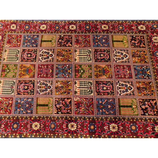 Vintage Persian Wall Hanging Garden Panel Rug For Sale In Los Angeles - Image 6 of 12