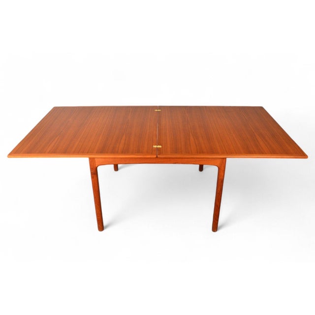 Brown Folke Ohlsson Flip Top Expandable Dining Table in Teak For Sale - Image 8 of 10