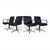 Mid-Century Modern Delta Swivel Chairs by Delta Design for Wilkhahn, 1970s, Set of 4 For Sale - Image 3 of 18