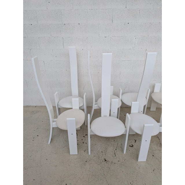White Golem Chairs by Vico Magistretti for Poggi, 1960s, Set of 8 For Sale - Image 13 of 18
