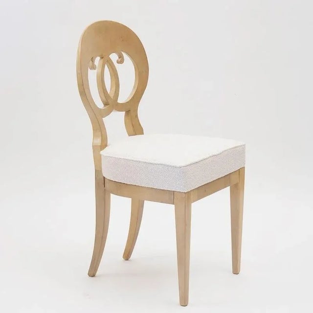 Wood Biedermeier White Eclectica Dining Chairs from Silvio Piattelli, Set of 8 For Sale - Image 7 of 18