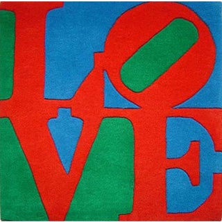 Love Rug after Robert Indiana For Sale
