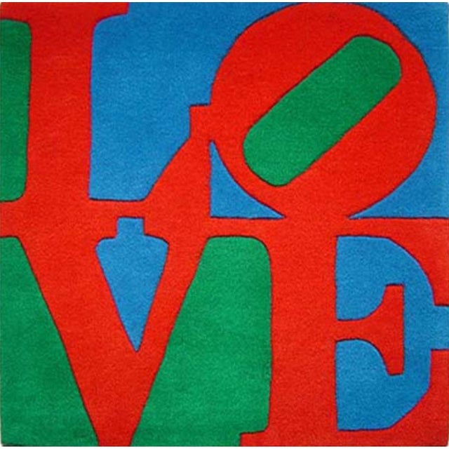 Love Rug after Robert Indiana For Sale