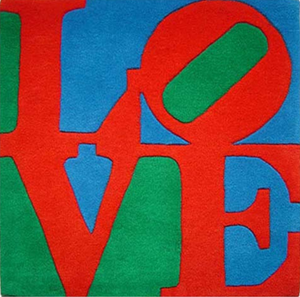 Love Rug after Robert Indiana