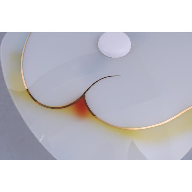 Glass Colored Dish Ceiling Lamp, 1950s For Sale - Image 11 of 15