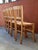 1950s Rustic Straw Chairs, 1950s, Set of 5 For Sale - Image 5 of 11