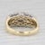 Modern 1.04ctw Diamond Ring 18k White Yellow Gold Size 8 Anniversary For Sale - Image 3 of 8
