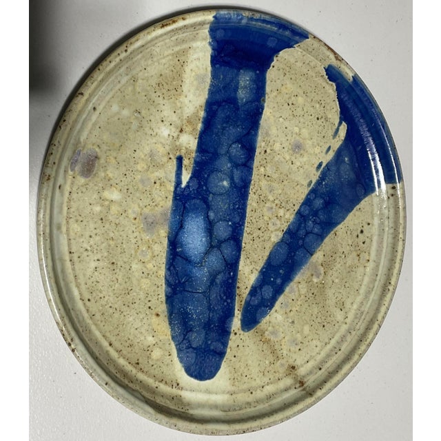 Mid-Century Modern Studio Pottery Plate For Sale - Image 3 of 3