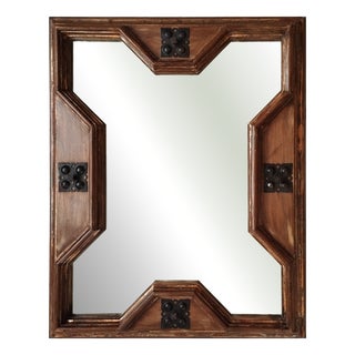 Italian Mediterranean Mirror with Antique Finish, 1970s For Sale
