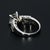 2ct Gia Certified Princess Cut Diamond Engagement Ring in 18k White Gold - Size 5 For Sale In Phoenix - Image 6 of 9