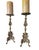Antique Belle Epoque Bronze Altar Candle Holders-a Pair For Sale - Image 16 of 17