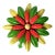Vintage Multicolor Tole Enamel Daisy Brooch Pin For Sale