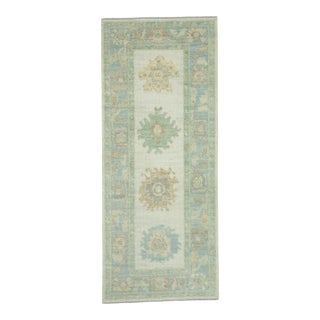 Turkish Oushak Runner Rug 2'9" x 6'8" #17525 For Sale