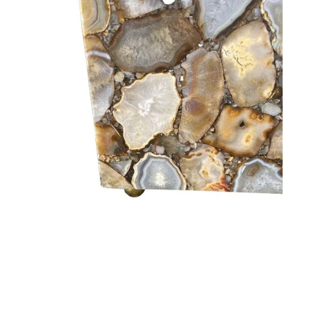 20th Century Pair of Illuminated Agate Column Pedestals. u.s.A. For Sale - Image 4 of 6