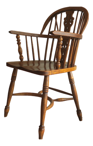 Mid-Century Modern Windsor Elbow Armchair in Oak, 1960s
