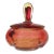Vintage Murano Barbini 1950s Yellow Red Orange Italian Art Glass Vanity Powder Box With Original Label For Sale