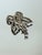 Vintage 925 Sterling Silver Openwork Filigree Butterfly Pendant Necklace 1970s For Sale - Image 9 of 15