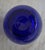 Blue Scandinavian Cobalt Blue Art Glass Vase | Heavy Hand Blown Mid Century Modern Statement Decor 9" For Sale - Image 8 of 9