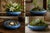 1920s Japanese Awaji Art Pottery Periwinkle Blue Footed Low Bowl For Sale - Image 9 of 9