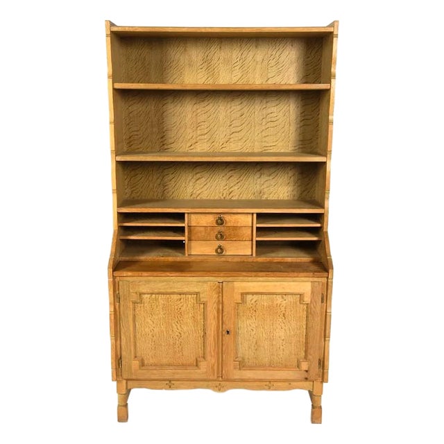Mid 20th Century Modern Bookcase Secretary Case Piece For Sale