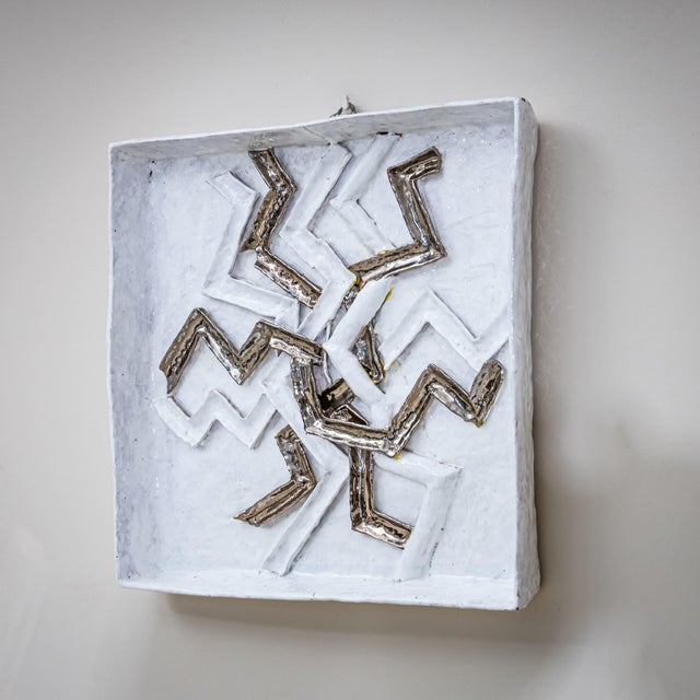 White Ulisse Pagliari (XX), Pair of Wall Objects, Italy, dated 1967 For Sale - Image 8 of 13