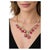 Baroque Bochic “Capri” Vintage Natural Ruby, White Topaz & Peridot Necklace For Sale - Image 3 of 9
