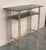 1960s Mid-Century Modern Italian Faux Bamboo Gilt Metal Console With Smoked Glass For Sale - Image 5 of 11