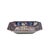Asian Vintage Deep Blue Flower Birds Square Ceramic Display Tray For Sale - Image 3 of 7