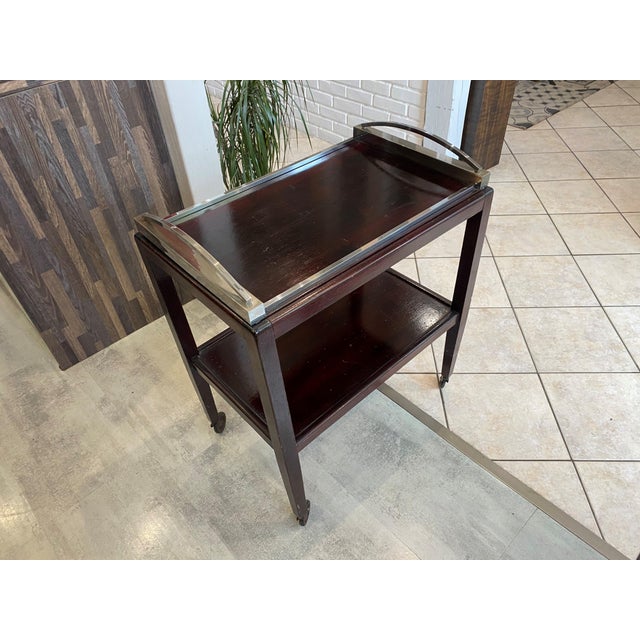 Art Deco Bar Trolley with Removable Tray, 1930s For Sale - Image 6 of 18