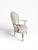 Late 20th Century Late 20th Century Hollywood Regency Silver Leaf Shell Back Armchairs in Brunschwig & Fils Velvet – Pair For Sale - Image 5 of 13