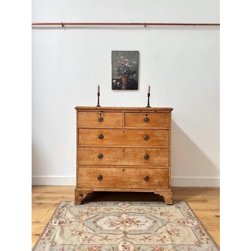 Victorian English Pine Chest of Drawers For Sale - Image 9 of 9