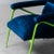 Vintage Lounge Chair in Metal and Blue Velvet, 1960s For Sale - Image 6 of 10