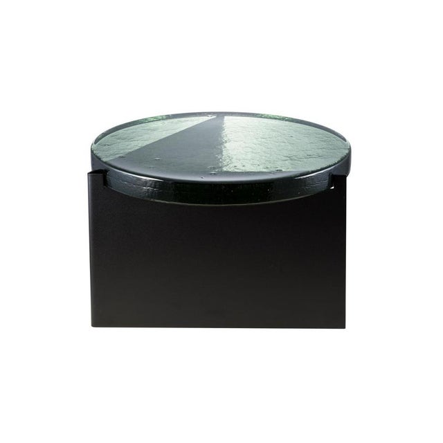 Early 21st Century Alwa One Big 5501GRB Side Table with Green Top and Black Base by Sebastian Herkner for Pulpo For Sale - Image 5 of 5