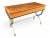 Refined Neoclassical French Empire Desk With Leather Top and Sculptural X Base For Sale - Image 13 of 18