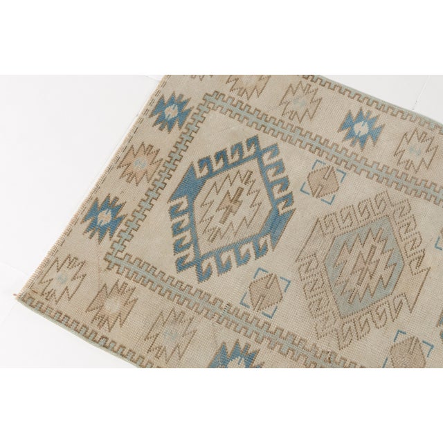 1950s Mid 20th Century Greometric Anatolian Kurdish Carpet For Sale - Image 5 of 10