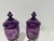 Boho Chic Pair of Bohemian Amethyst Engraved Covered Beakers, Late 19th Century For Sale - Image 3 of 8