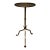 Spanish Gilt Iron Drinks Table With Pointed Stem and Tripod Base, 1950s For Sale