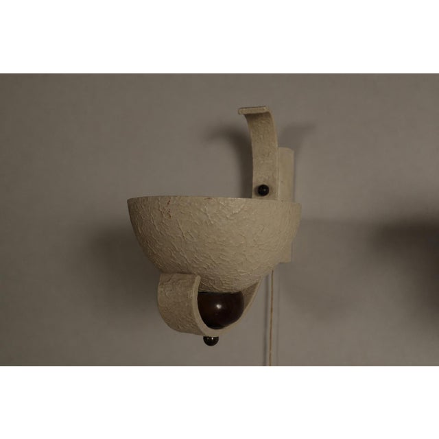 Mid-Century French Sculptural Wall Uplighters, 1950, Set of 2 For Sale - Image 6 of 16