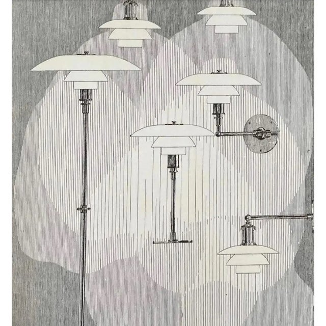 Poul Henningsen 'Ph 80' Floor Lamp for Louis Poulsen in Black and White For Sale - Image 9 of 11