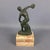 Vintage Discobolus Burnished Antimony Sculpture on Onyx Marble Base, 1950s For Sale - Image 4 of 18