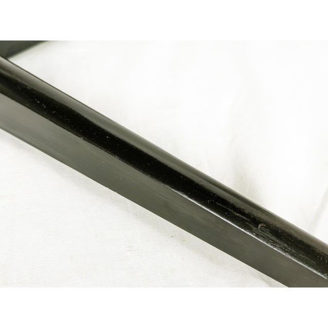 Mid-Century Modern Black Metal and Wood Side Table, Italy, 1960s For Sale - Image 10 of 12