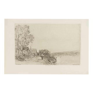 Alfred Sisley, Bords Du Loing (Banks of the Loing), 1890, Etching For Sale