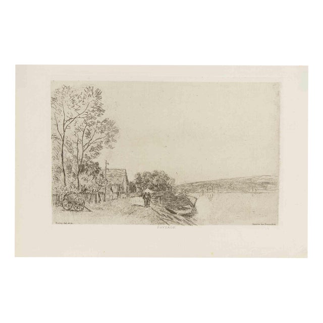 Alfred Sisley, Bords Du Loing (Banks of the Loing), 1890, Etching For Sale