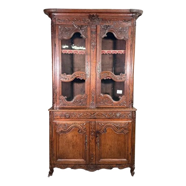 Mid 19th Century French Walnut China Buffet For Sale