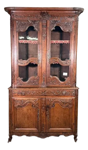 Mid 19th Century French Walnut China Buffet