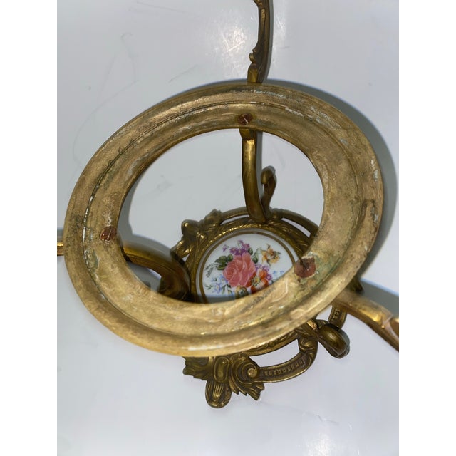 Bronze French Ormolu Mounted Sevres Porcelain Centerpiece For Sale - Image 8 of 12